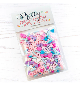 Pretty Pink Posh Hugs & Kisses - Clay Confetti