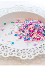Pretty Pink Posh Hugs & Kisses - Clay Confetti