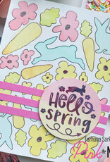 Pink & Main Bunny Hop Set 2 Foilables Sheets