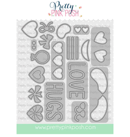 Pretty Pink Posh Valentine Bucket Additions - Dies