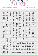 Pretty Pink Posh Upright Greetings Stamp Set - Valentines