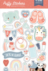 Echo Park Baby On Board - Girl Puffy Stickers