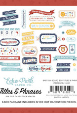 Echo Park Baby On Board - Boy Titles & Phrases