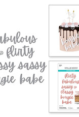 Spellbinders Bougie Birthday Collection by Nina Boettcher - Fabulous Birthday Etched Dies