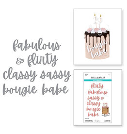 Spellbinders Bougie Birthday Collection by Nina Boettcher - Fabulous Birthday Etched Dies