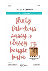 Spellbinders Bougie Birthday Collection by Nina Boettcher - Fabulous Birthday Etched Dies