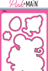 Pink & Main January Mouse - Stamp & Dies