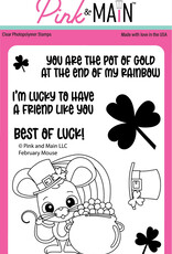 Pink & Main February Mouse - Stamps