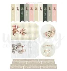 Uniquely Creative Hello Darling Cut-A-Part Sheet