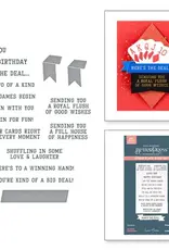 Spellbinders Jack of All Trades Collection by Jaycee Gaspar Shuffling Sentiments Press Plate & Die Set