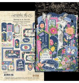 Graphic 45 Spring is in the Air Chipboard Pieces, Tags & Frames