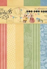 Graphic 45 Hip Hip Hooray 12x12 Patterns & Solids Pack
