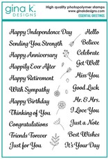 Gina K. Designs Essential Greetings - Stamps