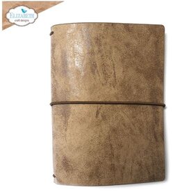 Elizabeth Craft Designs Stonewashed Brown Passport - Art Journal size (4.9” x 3.5” / 124mm x 89mm)