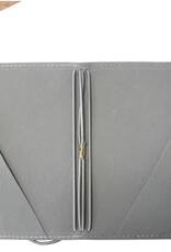 Elizabeth Craft Designs Stonewashed Grey Passport - Art Journal size (4.9” x 3.5” / 124mm x 89mm)