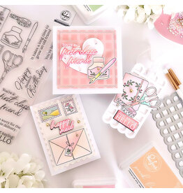 PINKFRESH STUDIO Classic Correspondence Stamp. Die and Stencil