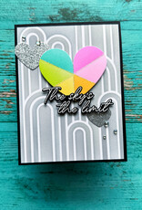 PINKFRESH STUDIO Radiating Hearts & Stars Stencil
