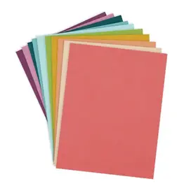 Spellbinders ColorWheel Cardstock Pack 8.5" x 11" - Rainbow Hues Assortment - 20 Sheets