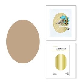 Spellbinders Essentials Glimmer Solid Oval - Hot Foil Plate