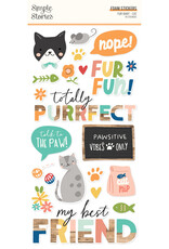 Simple Stories Fur Baby Cat - Foam Stickers