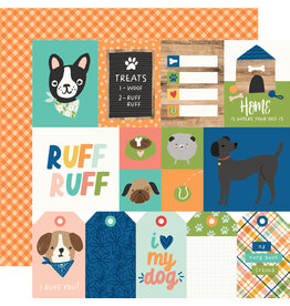 Simple Stories Fur Baby Dog - Elements 1 - 12X12 Pattern Paper