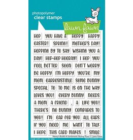 Lawn Fawn henry's build a sentiment stamp: bunny puns