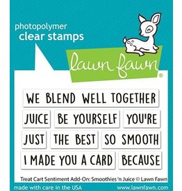 Lawn Fawn Treat Cart Sentiments Add On Smoothies n Juice - Stamps