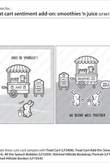 Lawn Fawn Treat Cart Sentiments Add On Smoothies n Juice - Stamps