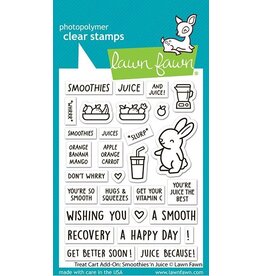Lawn Fawn treat cart add-on stamp: smoothies 'n juice