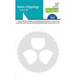 Lawn Fawn reveal wheels templates: spring basket drop-down