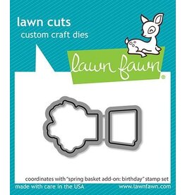 Lawn Fawn spring basket add-on: birthday die