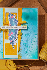 Spellbinders Collaged Birds Collection by Dina Wakely-Feathered Dream BetterPress Plates & Die Set