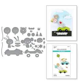 Spellbinders Little Smiles Collection- Go Kart Go Etched Dies