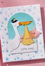 Spellbinders Little Smiles Collection-Wishing Stars 3D Embossing Folder