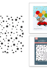 Spellbinders Little Smiles Collection- Falling Stars press plate
