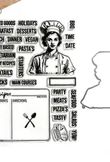 Elizabeth Craft Designs Let's Cook Stamp and Die Set