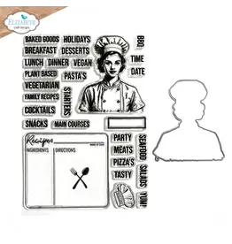 Elizabeth Craft Designs Let's Cook - Stamps and Die