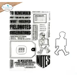 Elizabeth Craft Designs Field Notes - Stamp and Die Set