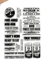 Elizabeth Craft Designs Let's Eat - Stamps