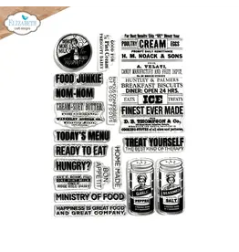 Elizabeth Craft Designs Let's Eat Stamp Set