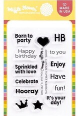 Waffle Flower Cupcake Topper Additions Stamp Set