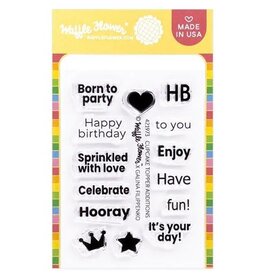 Waffle Flower Cupcake Topper Additions - Stamps