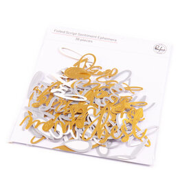 PINKFRESH STUDIO Foiled Scripted Sentiment Ephemera