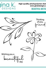 Gina K. Designs Beautiful Sketches Stamp
