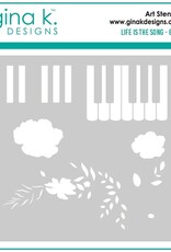 Gina K. Designs Life is the Song Stencil