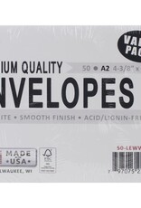 A2 ENVELOPES - WHITE-50/PKG