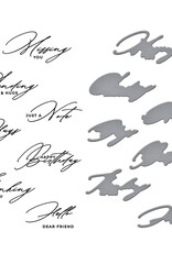 Spellbinders Crafty Hugs Sentiments- Press Plate Spellbinders Crafty Hugs Sentiments- Press Plate