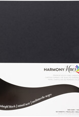 Harmony Hues Harmony Hues Midnight Black 8.5x11 Cardstock 110#- 50 sheets