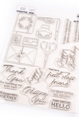 PINKFRESH STUDIO Classic Correspondence - Stamp. Die and Stencil