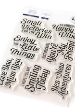 PINKFRESH STUDIO Happy Vibes Stamp and Dies